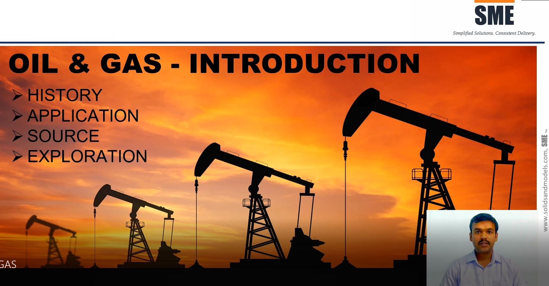 Video presentation on oil and gas introduction